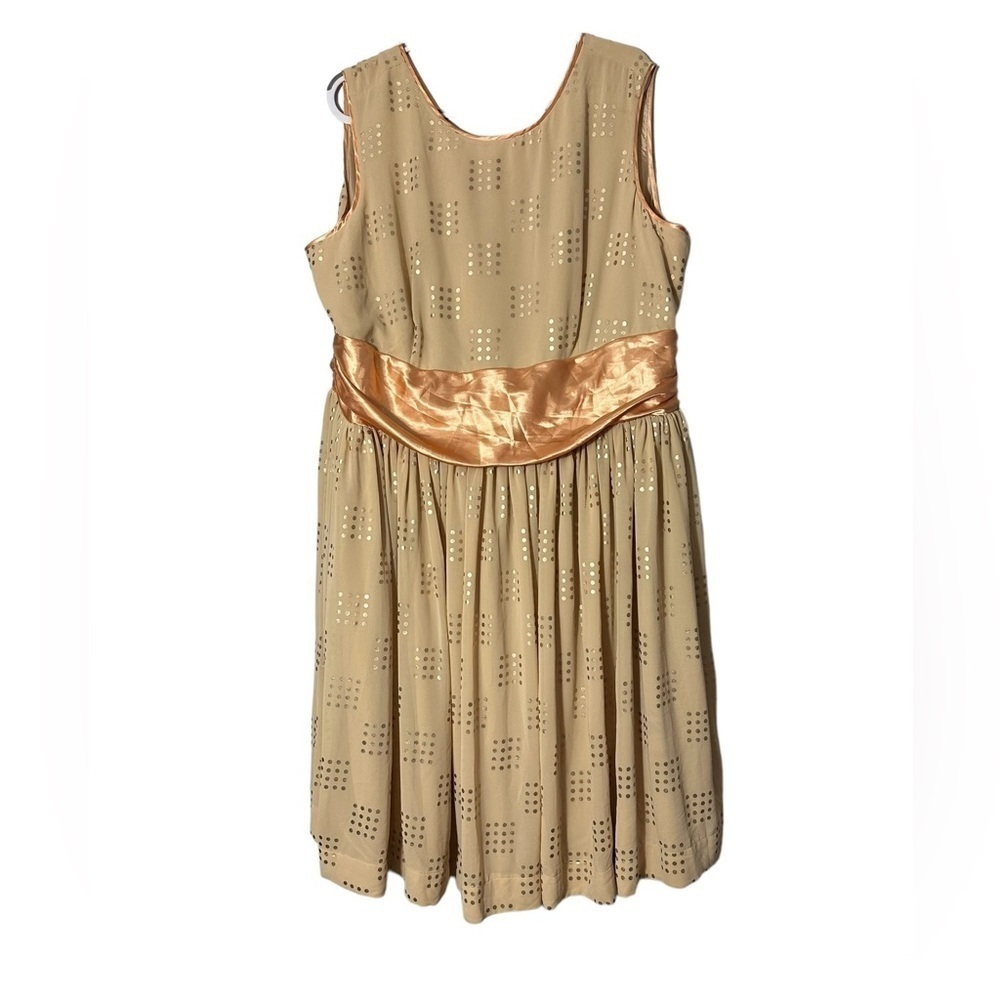ModCloth Geode Sleeveless Chiffon Fit & Flare Midi Dress Retro